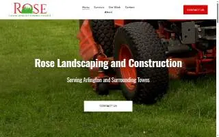 Rose Landscaping and Construction of Boston website