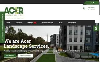 Acer Landscape Services website