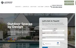 Landscape Solutions of Nashville website