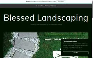 Blessed Landscaping website
