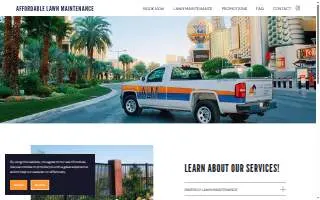 Affordable Lawn Maintenance website