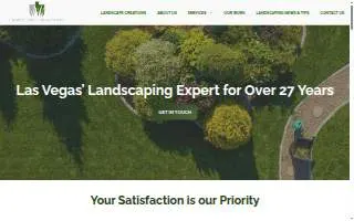 Landscape Creations of Las Vegas website