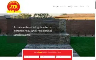 JTB Landscapers website