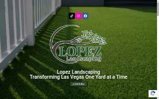 Lopez Landscaping of Las Vegas website