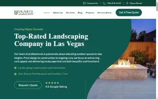 Ugarte Landscapes & Irrigation Repair website