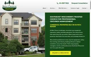 Best Choice Landscape of Milwaukee website