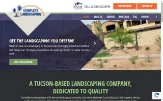 Complete Landscaping of Tucson website