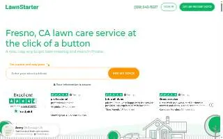 LawnStarter Lawn Care Service of Fresno website