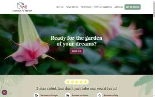 Knoll Landscape Design of Miami website