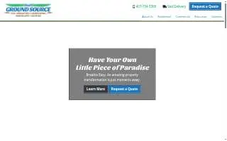 Ground Source Landscaping website