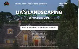 Lia's Landscaping website