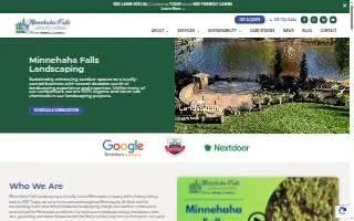 Minnehaha Falls Landscaping website