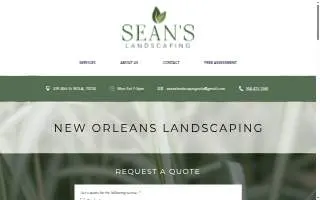 Sean's Landscaping website