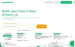 LawnStarter Lawn Care Service of New Orleans website