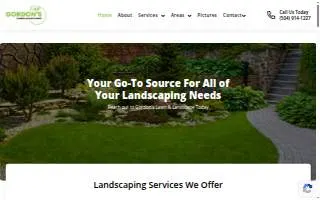 Gordon's Lawn & Landscape of New Orleans website
