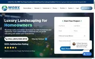 Worx Landscaping & Snow Removal website