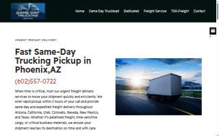 Arizona Same Day Trucking