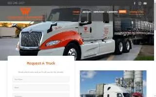 Western Transport Logistics, Inc. website