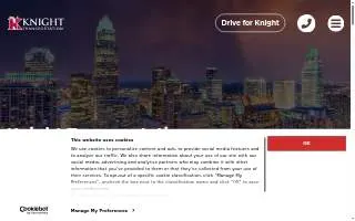 Knight Transportation of Charlotte website