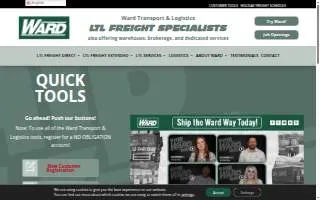 Ward Trucking Corporation of Charlotte website