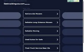 Lion Trucking Inc website