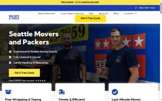 Man With A Truck Seattle Movers and Packers Local & Long Distance Moving Company website