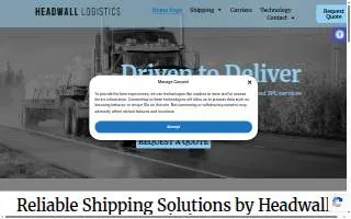 Headwall Logistics website