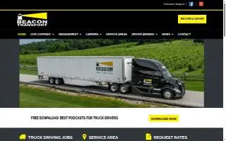 Beacon Transport of Nashville website