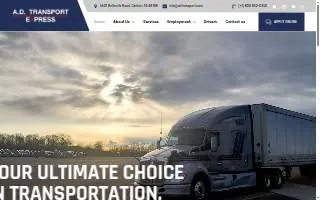 A.D. Transport Express Inc of Detroit website