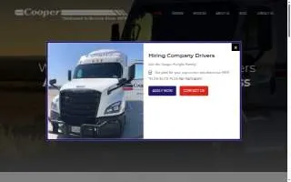 Cooper Freight Service, Inc website