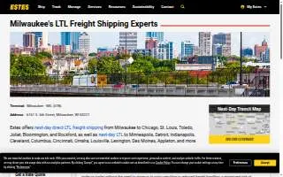 Estes Express Lines of Milwaukee website