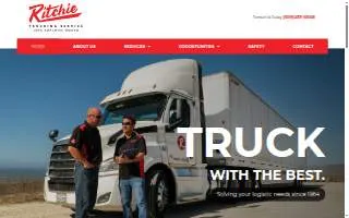 Ritchie Trucking Service website