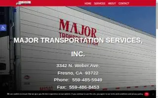 Major Transportation of Fresno website