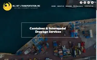 M C International Transportation of Miami website
