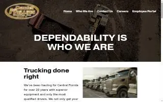 Daniel Mullins Trucking Inc of Tampa website