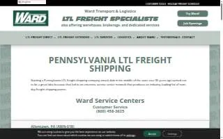 Ward Transport & Logistics Corp. of Pittsburgh website
