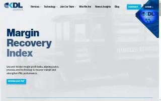 Keystone Dedicated Logistics website