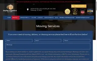 Joyful Logistics LLC website
