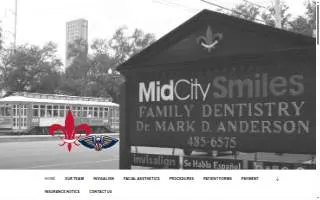 Mid-City Smiles Family Dentistry website