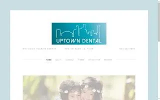 Uptown Dental of New Orleans website
