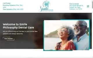 Smile Philosophy Dental Care website