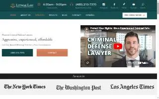 Litwak Law Group of Phoenix website