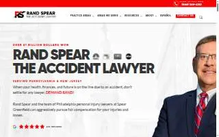 Rand Spear: The Accident Lawyer of Philadelphia website