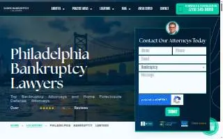 Sadek Bankruptcy Law Offices of Philadelphia website