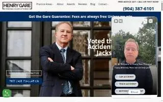 Henry Gare Personal Injury Attorney website