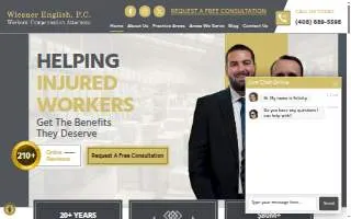 Wiesner English, P.C. of San Jose website