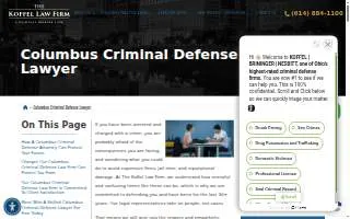 The Koffel Law Firm of Columbus website