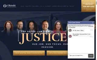 The Olsinski Law Firm, PLLC of Charlotte website