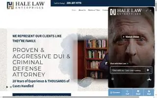 Hale Law Enterprises website