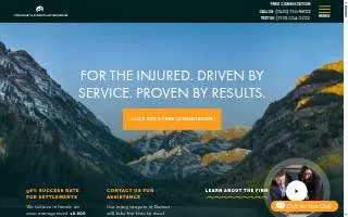Fang Injury & Accident Lawyers Denver website